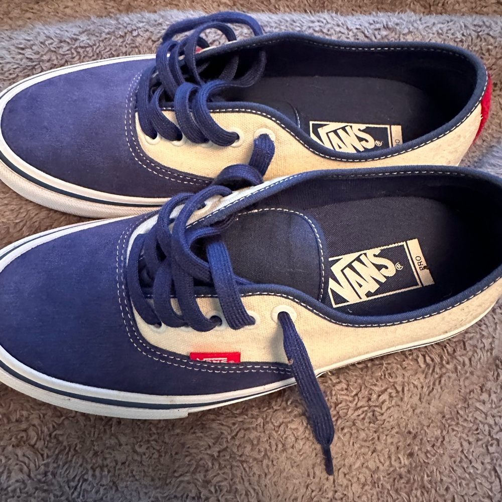 Vans Navy and Beige Casual Shoes